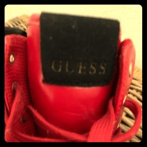 Guess brand men’s athletic shoes size 9 red